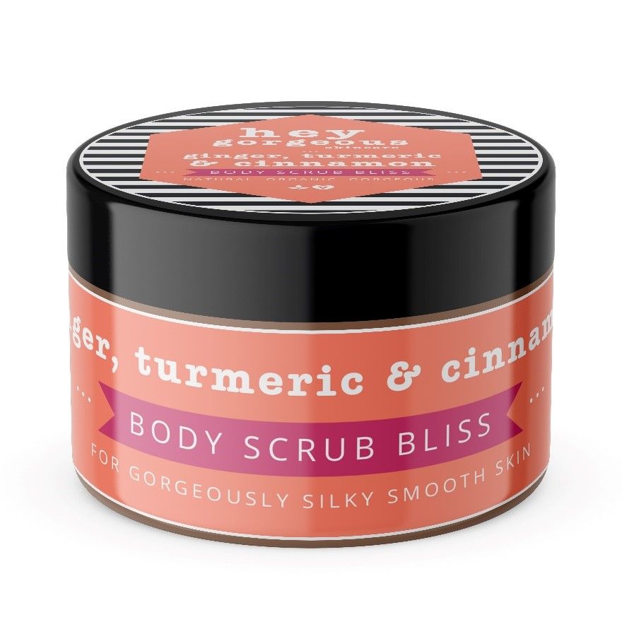 Hey , Ginger, Turmeric & Cinnamon Body Scrub Bliss, 200g