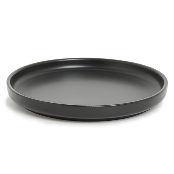 George &amp; Mason - Black Ceramic Stackable 4 Pack Side Plates