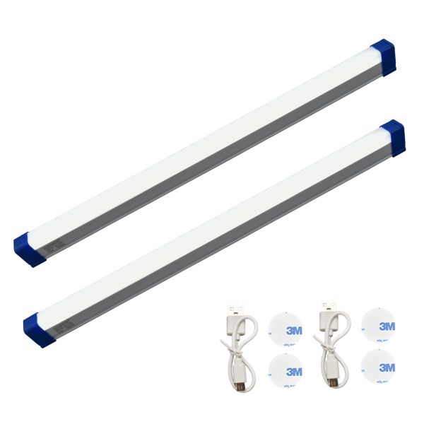 2 Pack- 24W Rechargeable LED Light Multifunction Loadshedding Light-50cm