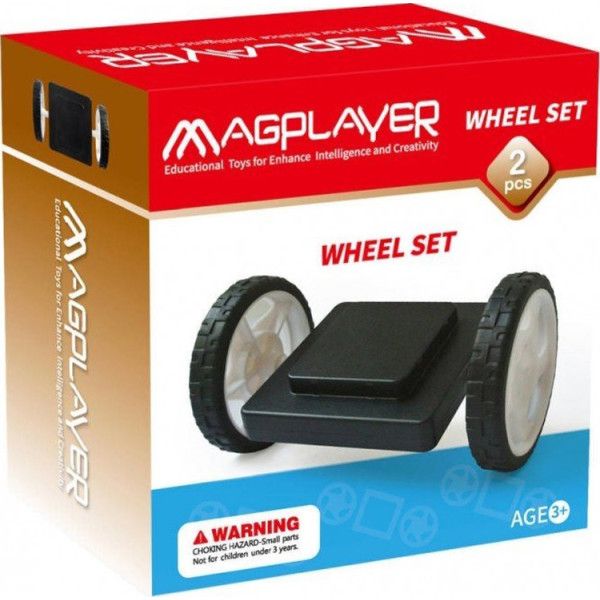 Magplayer Magnetic Shapes - Extra Wheels pack