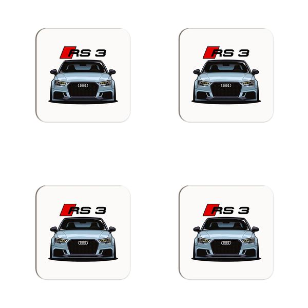 Audi RS3 Front Coasters - Set of 4