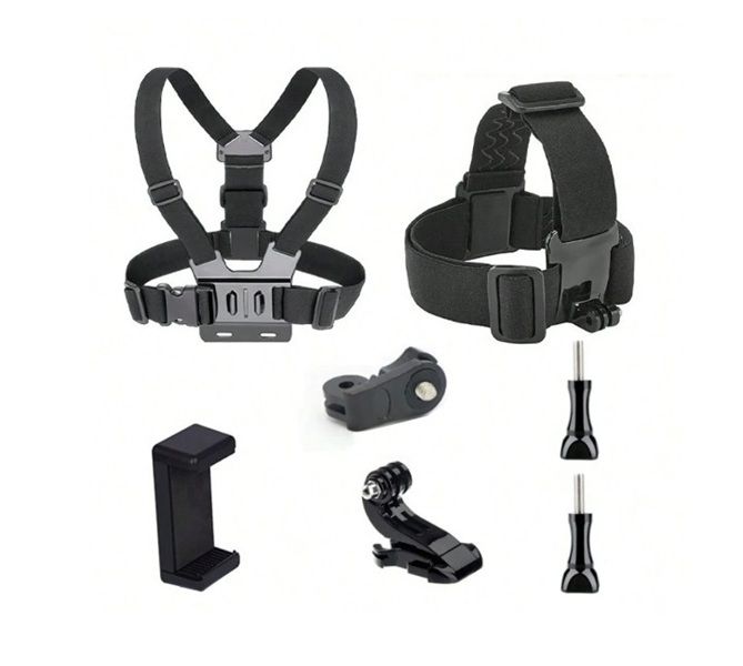 Ultimate 7-Piece Action Camera Mount Vlogging , Action &amp; Sport Camera Gear