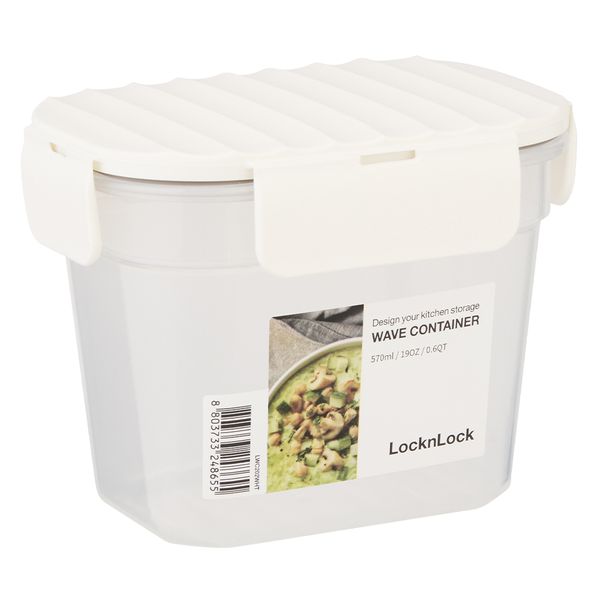 LocknLock Wave Container - White - 570ml