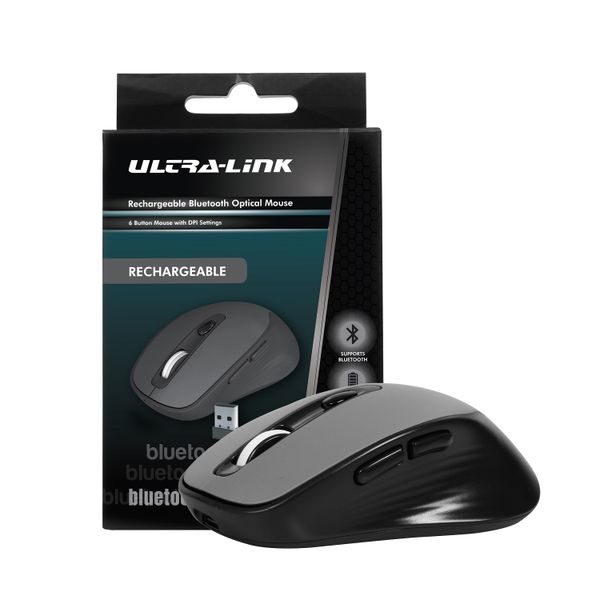 Ultra-Link Rechargeable Mouse-Charcoal Black