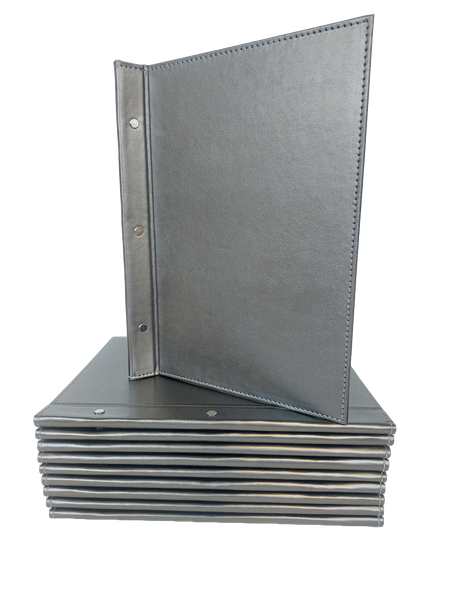 Pewter Aluminum PU A4 Menu Folders