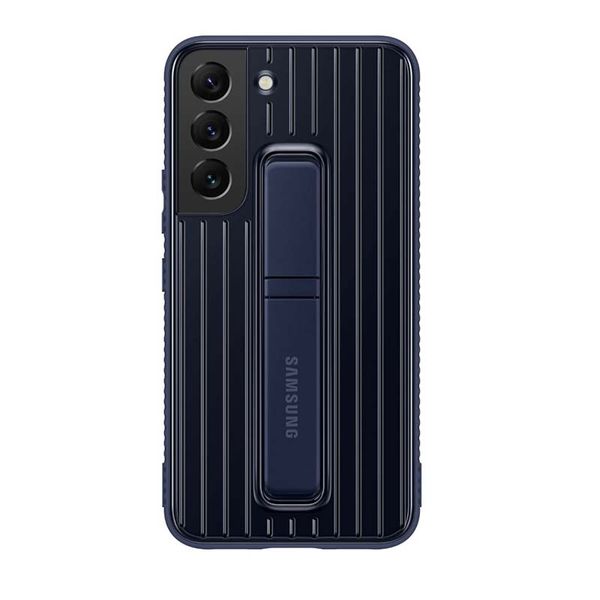 Samsung Galaxy S22 5G Protective Stand Case - Dark Blue