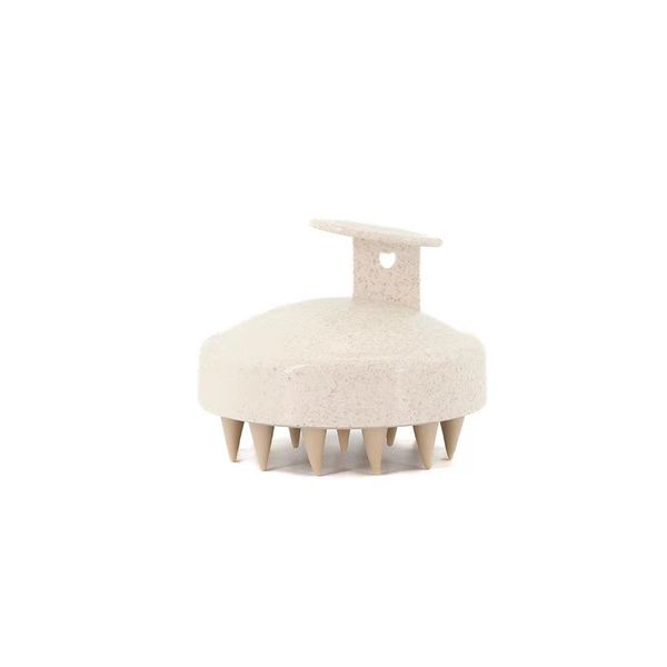 Scalp Massager, Wheat Straw Shampoo Brush Silicone Hair Care Scalp Brush