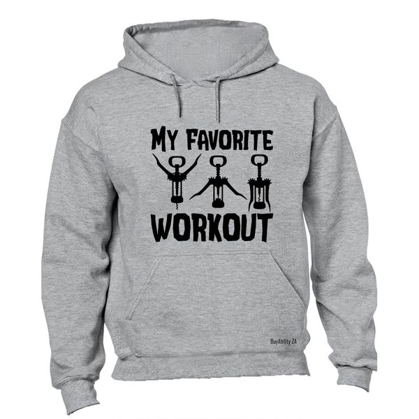 My Favorite Workout WINE - Hoodie