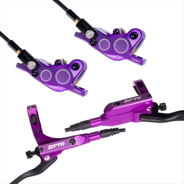 Ztto High-End Four-Piston Oil Brake Oil Disc Purple