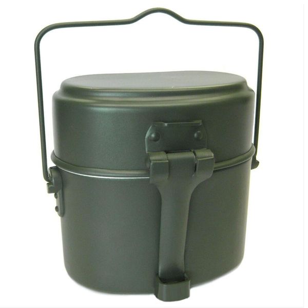 German Style Aluminum Camping Lunch Box 17x10cm