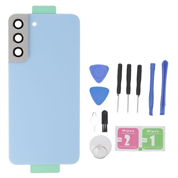Back Glass Cover compatible with S22+ S906 Blue