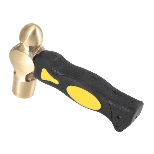 1Lb Brass Metal Stamping Hammer Double-Face Mallet Heads Brass Hammer