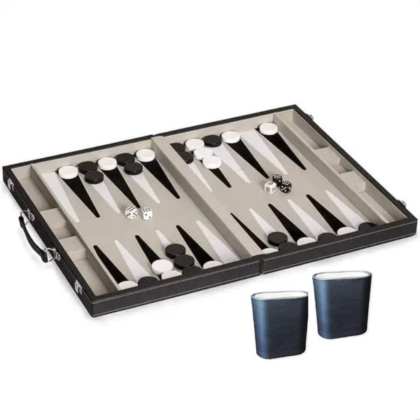 Backgammon Leatherette Travel Set