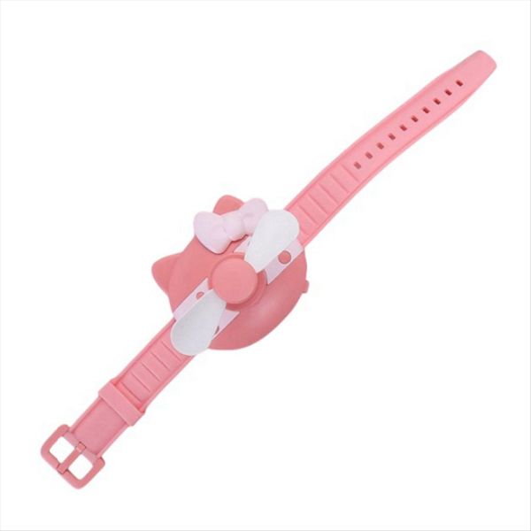 Cute Mini Fan Watch Design for Children Portable Compatible with Universal
