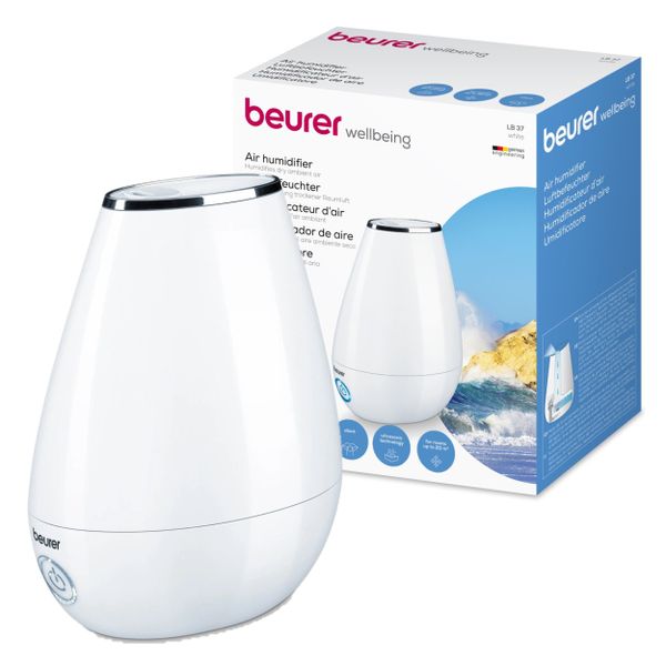 Beurer Germany Air Humidifier &amp; Aroma Oil Diffuser 20m Rooms: LB 37 White
