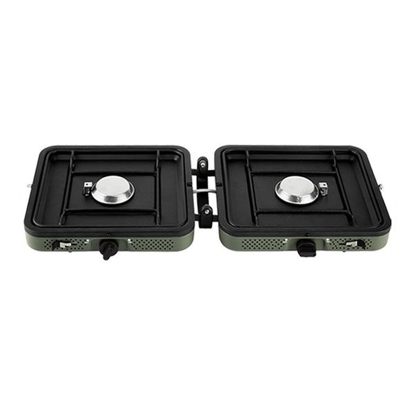 Foldable Double Burner Butane Gas Stove, Camping Cooker for SA