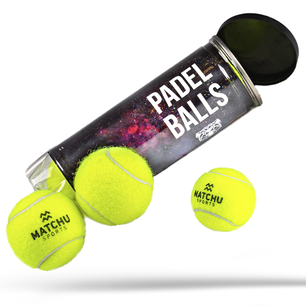 MATCHU Padel/Tennis Balls - 3-Pack High-Performance Balls for Padel Matches