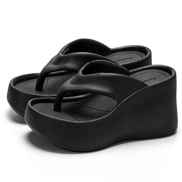 Women's Thick sole height lncrease comfort arch support flip flops/Sandals