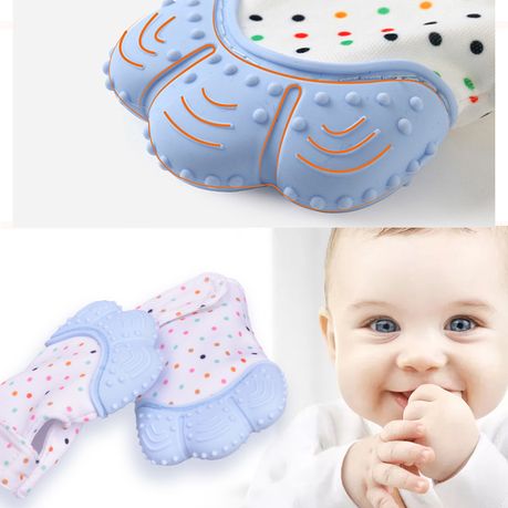 Silicone baby teething store mitten