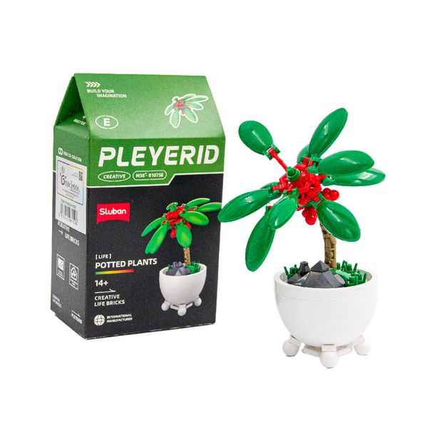 Sluban Building Set: Pleyerid - Potted Plants - Tree - 65 Piece