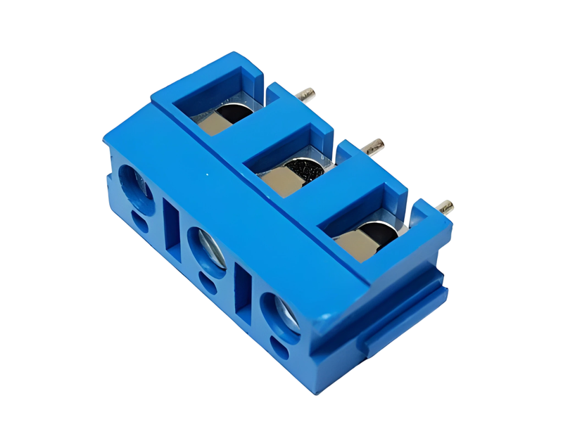 CEE7,5-3E 3-Way 7.5mm Screw Clamp Terminal Block 17A 250V Blue