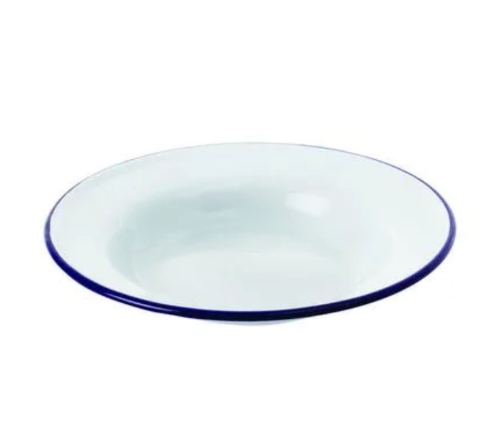 Enamel Soup Plate 22cm - Vintage-Style Soup Bowl