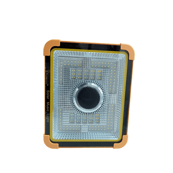 100w Solar Led Torch, Light, Built In Bluetooth Speaker