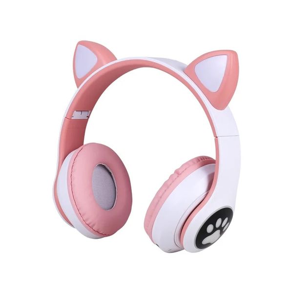 Headworn Bluetooth Earphones Cat Ears Bluetooth LED Wireless Illuminated