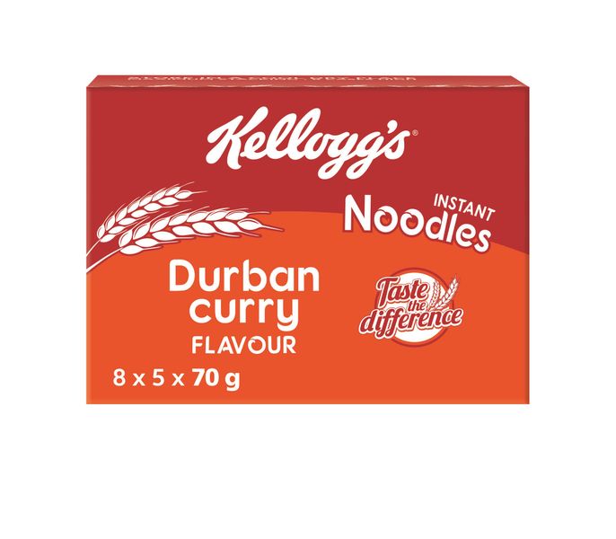 Kelloggs Noodles Durban Curry 70g Multipack- Pack of 5x8