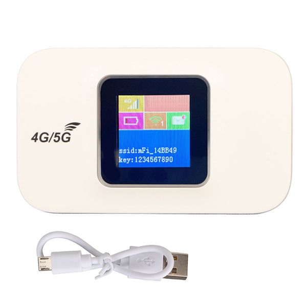 Portable 4G Hotspot - 10 Devices, LCD, Micro SIM