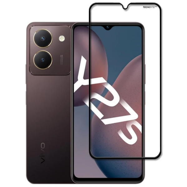 TechByte Tempered Glass Screen Protector for Vivo Y27s 4G (2024)