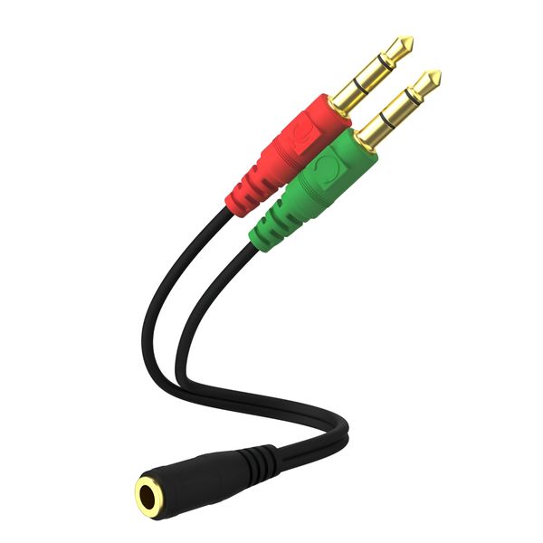 3.5mm Headphone Spliter For Computer Female To 2 Dual Male Headphone