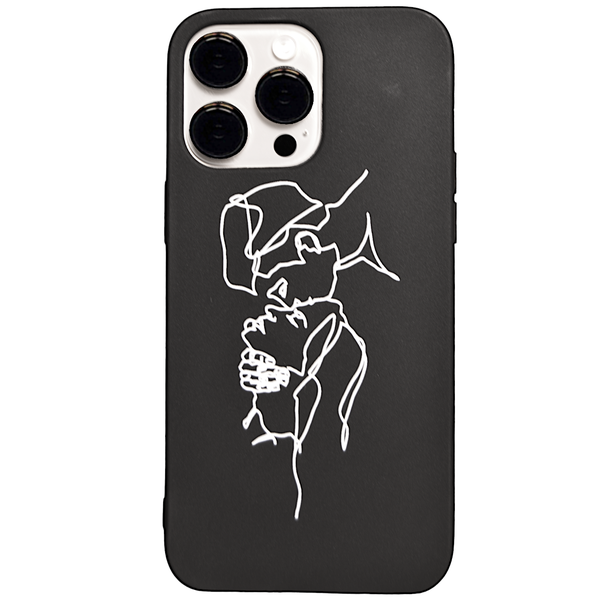 Black - Phone Case with Forehead Kiss &amp; Pro Cam - Iphone 14 Pro Max