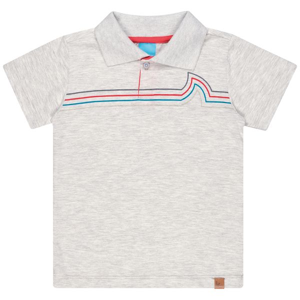 Kamylus Boys Pattern Cotton Polo T-shirt