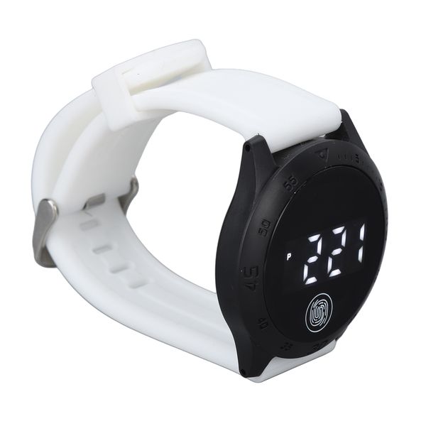 HZ2030 LED Watch Black White Belt