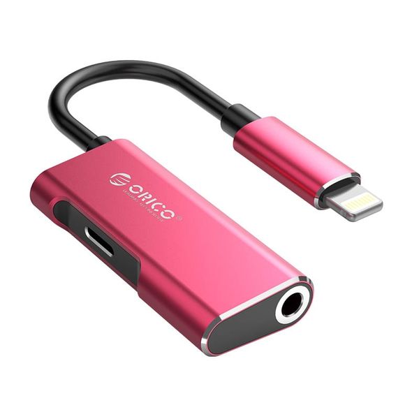 Orico Lightning to Audio Adapter - Red