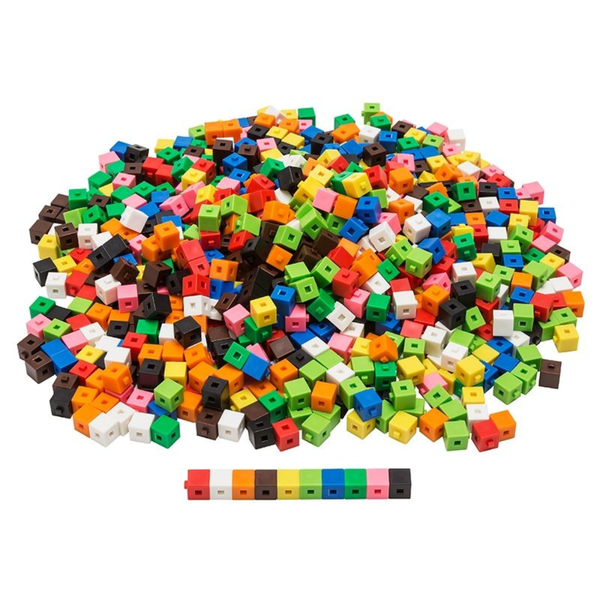 Greenbean - 1cm Interlocking Cubes 1000pcs - Maths Counting Manipulatives