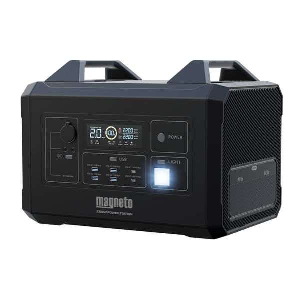 Magneto 2200W (2016WH) Portable Power Backup Station with LCD Display