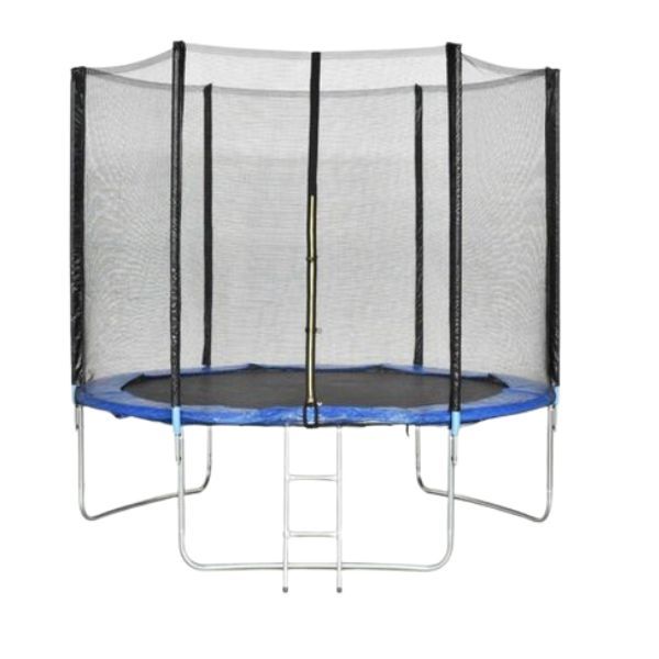 4.27m Trampoline with Safety Net &amp; Ladder