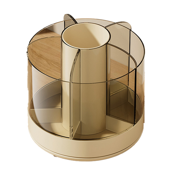Rotating Pencil Organizer 6 Compartments 360 Turntable B