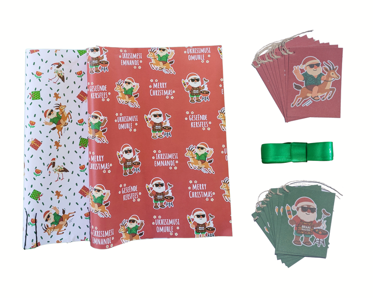 Braai Santa Wrapping Set