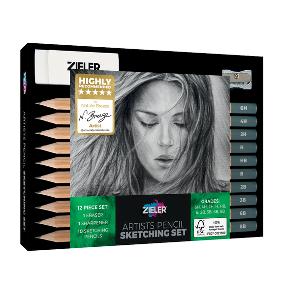 Zieler Sketching pencils 12pcs