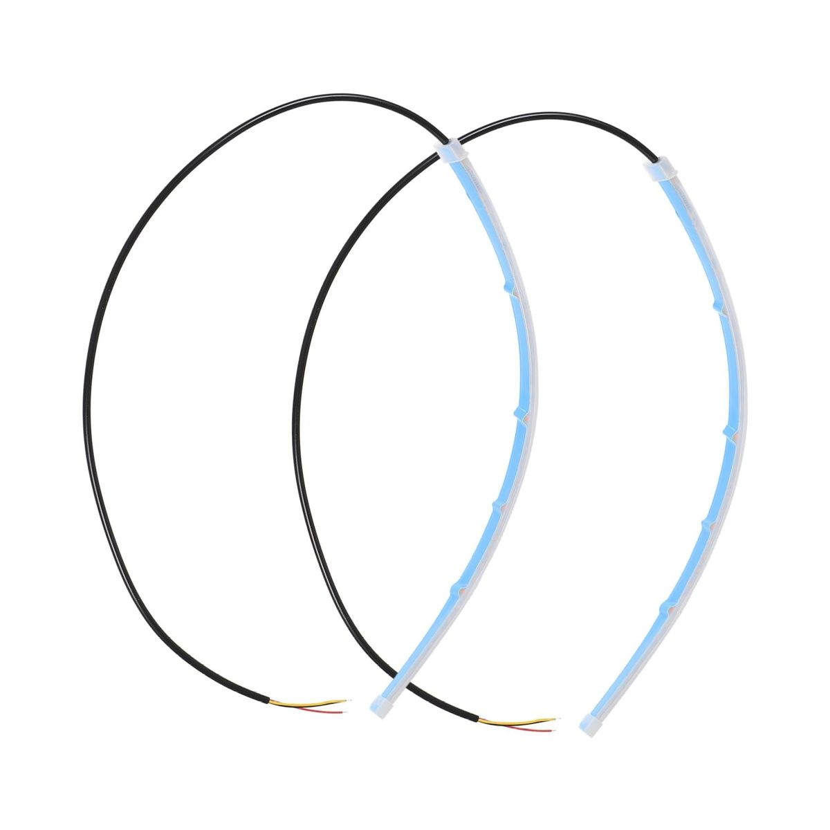 2piece car universal daytime ride led flexible strip light for