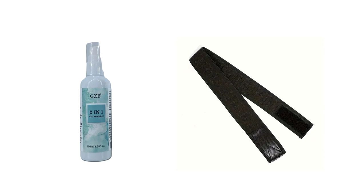 Synthetic Wig Shampoo 2-in-1 + Adjustable Wig Headband