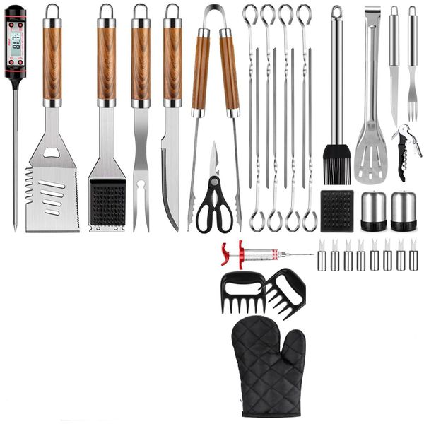 Stainless Steel Grill Tools Grilling Accessories Set