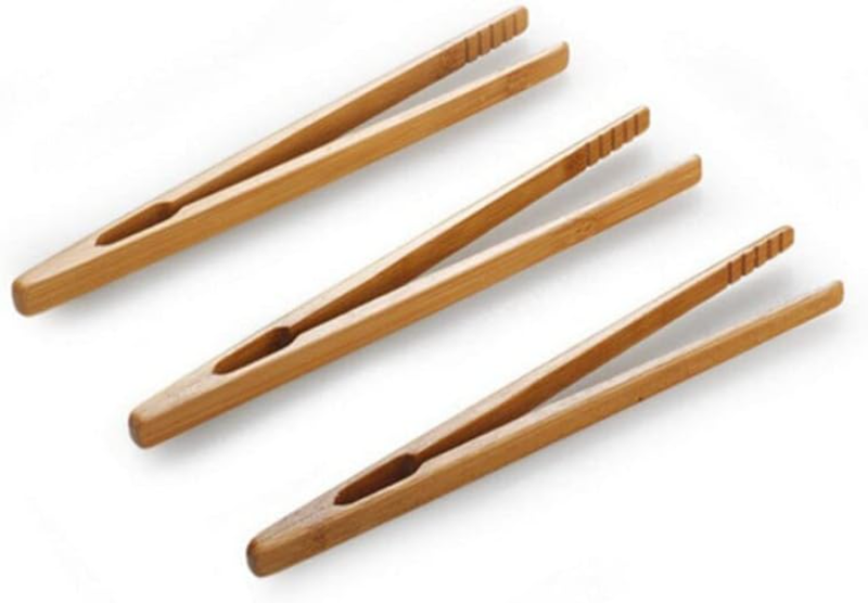 HASHBROWN'S 6 Piece High-Quality Bamboo Tongs
