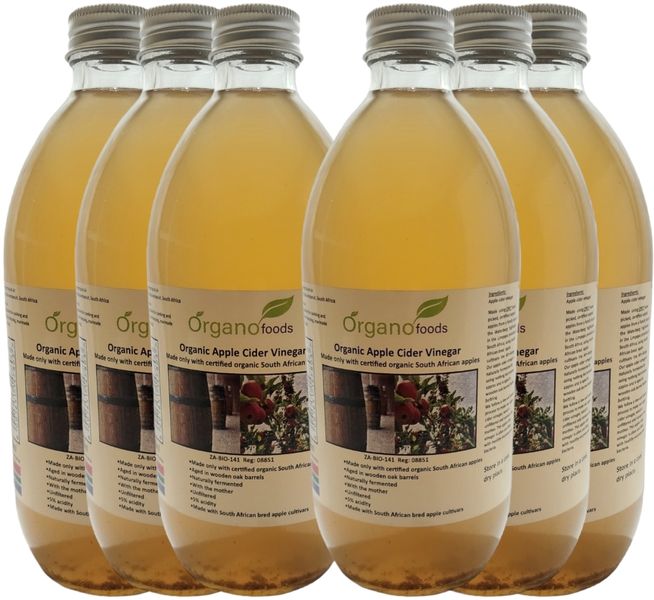 Organic Apple Cider Vinegar 6 x 500ml Bulk Pack