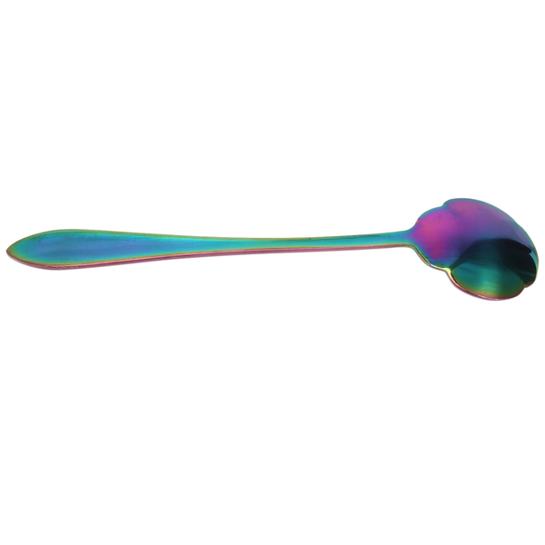 8 Flower Spoon Set, 410 Stainless Steel Reusable Tea