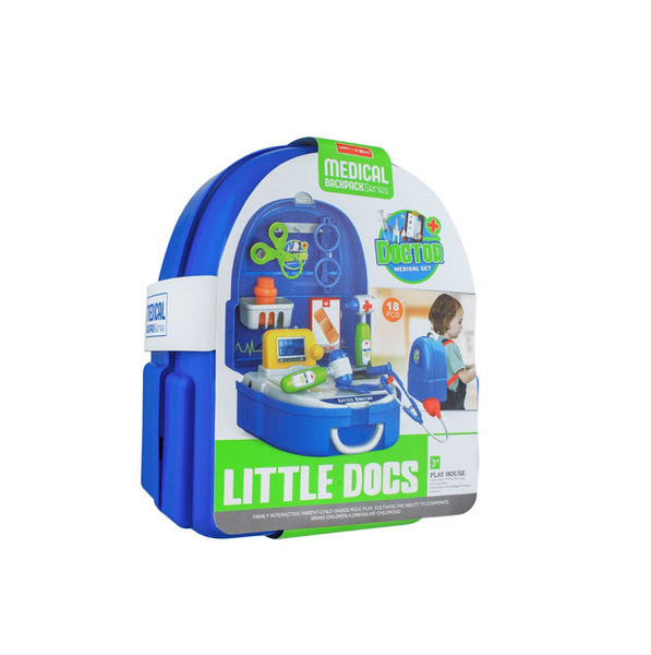 19 Piece Little Doctor Pretend Play Kids Backpack