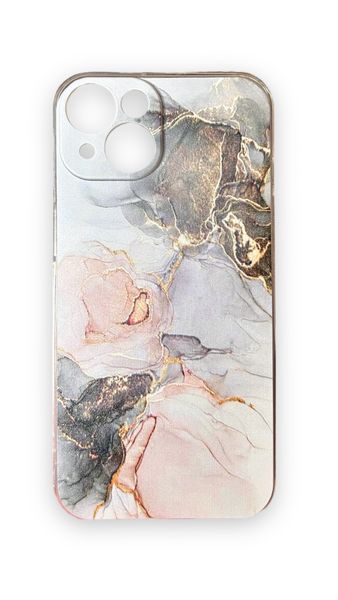 Silicone Marble Pattern Phone Cover For iPhone 15 Pro Max - Multicolor